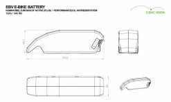 E-Bike Vision - EBV Batterie De Cadre Compatible Bosch Active (Plus) / Performance (CX) 36 V -Accessoires Vélo Soldes 540 3840x2160