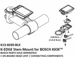 K-Edge - Support De Potence Pour écran Bosch Kiox -Accessoires Vélo Soldes k edge vorbau displayhalter bosch kiox montagehinweis 3840x2160