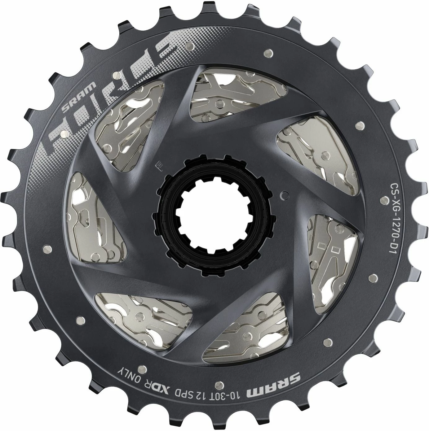 SRAM - Cassette Force XG-1270 Compatible 12 Vitesses, 10-30 Dents 3 SRAM - Cassette Force XG-1270 Compatible 12 Vitesses, 10-30 Dents – Image 3